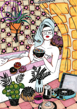 MAGNOLIA Puzzle Koupel a cereálie 1000 dílků