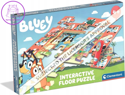 CLEMENTONI Podlahové puzzle s interaktivním perem Bluey 24 dílků