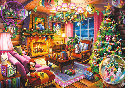 TREFL Puzzle Premium Plus Disney: Vánoční chaloupka 1000 dílků