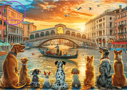 TREFL Puzzle Psi v Benátkách 1000 dílků