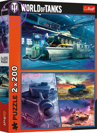 TREFL Puzzle World of Tanks: Obrněná mise 2x200 dílků