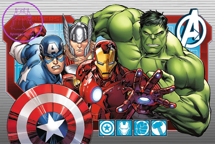 TREFL Puzzle Marvel Avengers: Vždy spravedliví MAXI 24 dílků