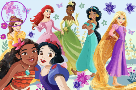 TREFL Puzzle Disney Princezny: Princezny v akci 60 dílků