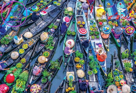 MAGNOLIA Puzzle Plovoucí tržiště 1000 dílků