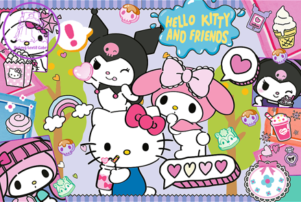 TREFL Puzzle Hello Kitty: Bláznivé trio 300 dílků