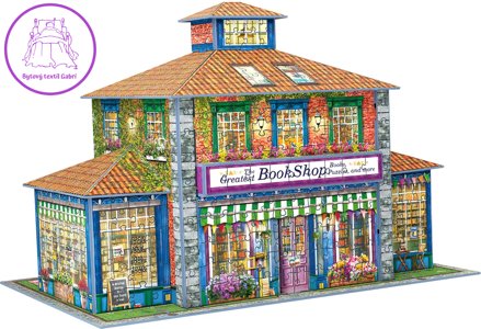 EUROGRAPHICS 3D puzzle Knihkupectví 1389 dílků