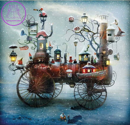 MAGNOLIA Puzzle Velká sněhová jízda 1023 dílků