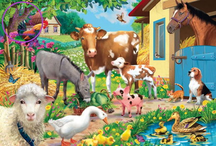 SCHMIDT Puzzle Zvířata na farmě 60 dílků