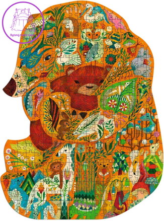 DJECO Obrysové puzzle Medvěd 350 dílků