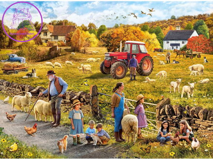 GIBSONS Puzzle Šťastná sklizeň 1000 dílků