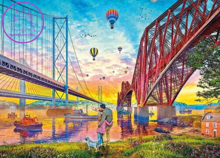 GIBSONS Puzzle Tři mosty nad řekou 1000 dílků