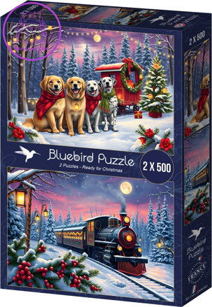 BLUEBIRD Puzzle Vánoce přicházejí 2x500 dílků