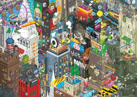HEYE Puzzle Pixorama: Newyorské pátrání 1000 dílků