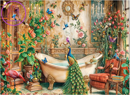 ANATOLIAN Puzzle Páv 1000 dílků