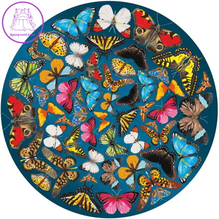 CURIOSI Oboustranné dřevěné puzzle Double: Motýli 424 dílků