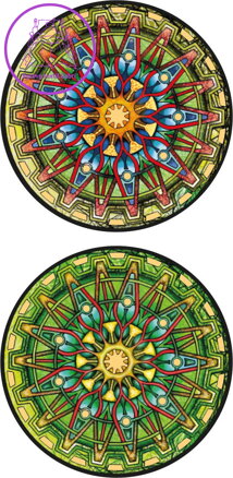 CURIOSI Oboustranné dřevěné puzzle Double: Cirkus 154 dílků