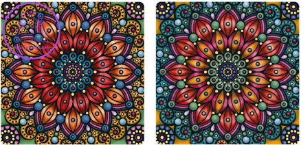 CURIOSI Oboustranné dřevěné puzzle Double: Květina 165 dílků