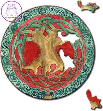 CURIOSI Kulaté puzzle Picoli: Strom 33 dílků