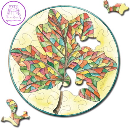 CURIOSI Kulaté puzzle Picoli: List 33 dílků