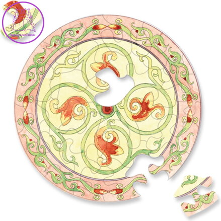 CURIOSI Kulaté puzzle Picoli: Rostlina 33 dílků