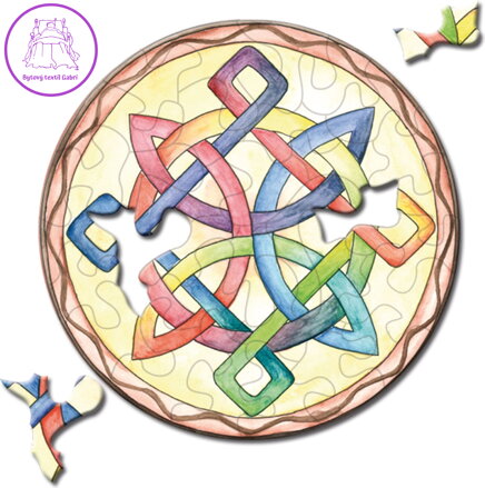 CURIOSI Kulaté puzzle Picoli: Uzel 33 dílků