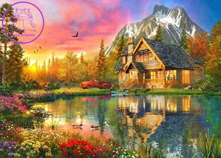BLUEBIRD Puzzle Horská chata 500 dílků