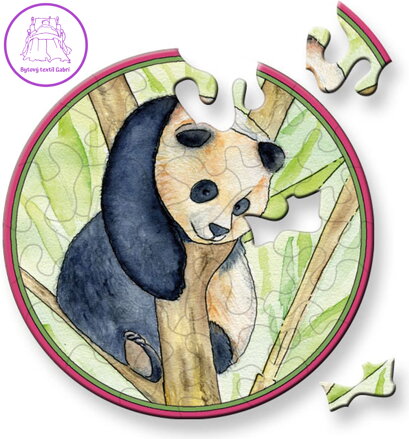 CURIOSI Kulaté puzzle Picoli: Panda 33 dílků