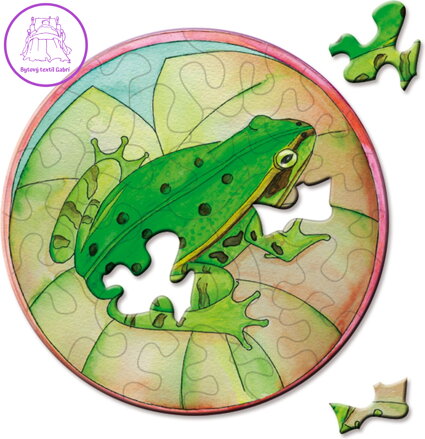 CURIOSI Kulaté puzzle Picoli: Stromová žába 33 dílků