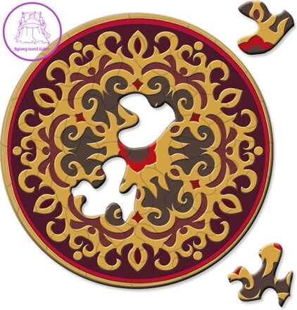 CURIOSI Kulaté puzzle Picoli: Růže 33 dílků