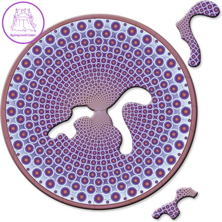 CURIOSI Kulaté puzzle Picoli: Body 33 dílků