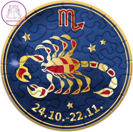 CURIOSI Kulaté puzzle Zvěrokruh: Štír 33 dílků