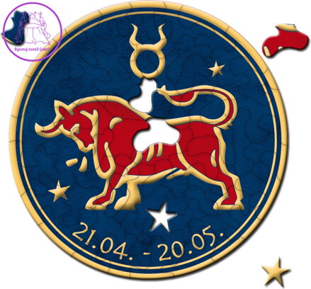 CURIOSI Kulaté puzzle Zvěrokruh: Býk 33 dílků