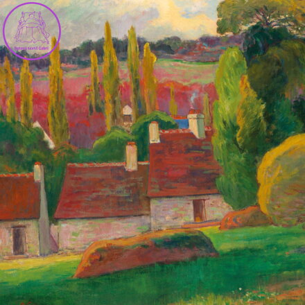 CURIOSI Čtvercové puzzle Q Art: Farma v Bretani 66 dílků