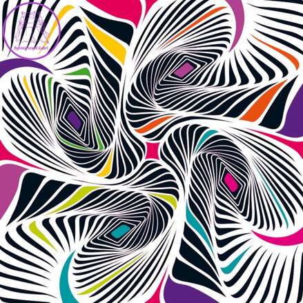 CURIOSI Čtvercové puzzle Q Shake: Vzor II 72 dílků