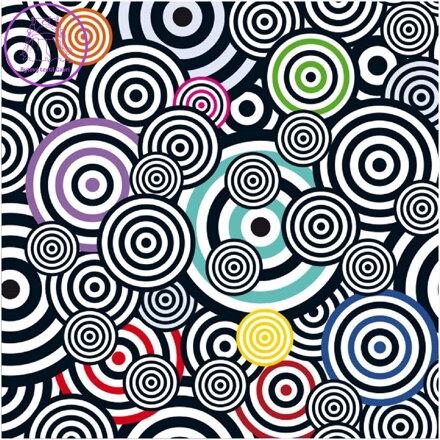 CURIOSI Čtvercové puzzle Q Shake: Vzor V 70 dílků