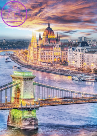 DINO Puzzle Řetězový most, Budapešť 1000 dílků