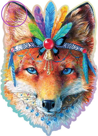 WOODEN CITY Dřevěné puzzle Mystická liška 250 dílků