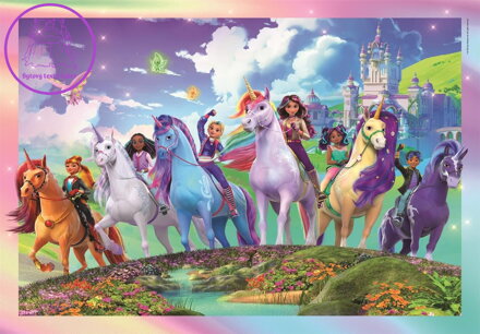 CLEMENTONI Puzzle Jednorožčí akademie 104 dílků