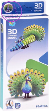 JOKOMISIADA 3D puzzle Páv 18 dílků