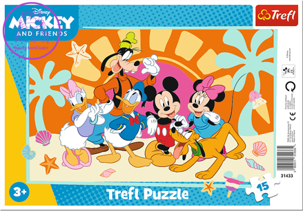 TREFL Puzzle Mickey a jeho přátelé 15 dílků