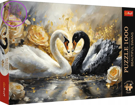 TREFL Puzzle Premium Plus: Krásné Labutě 1000 dílků