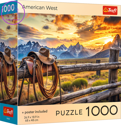 TREFL Puzzle Divoký západ 1000 dílků