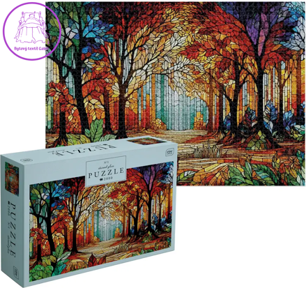 INTERDRUK Puzzle Stained Glass 1: Les 2000 dílků