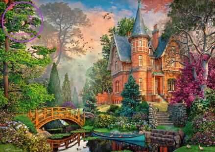 RAVENSBURGER Puzzle Pozoruhodný terakotový dům 1000 dílků
