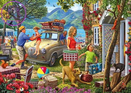 RAVENSBURGER Puzzle Prázdninové útočiště 1000 dílků