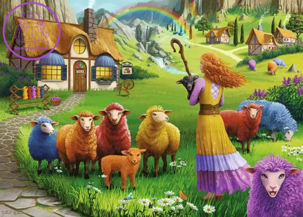 RAVENSBURGER Puzzle Barevná vlna 1000 dílků