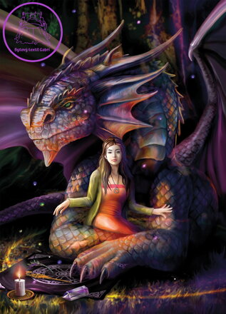 BLUEBIRD Puzzle Mystický drak 1000 dílků