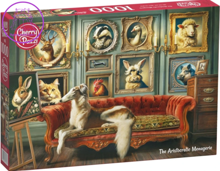 CHERRY PAZZI Puzzle Aristokratický zvěřinec 1000 dílků