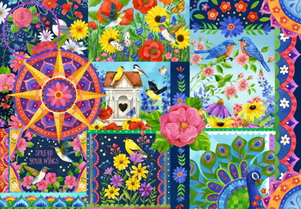 BLUEBIRD Puzzle Barvy jara 1000 dílků