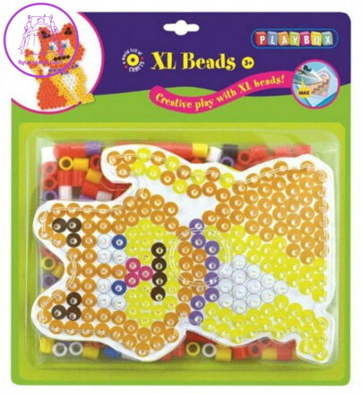 PLAYBOX Zažehlovací korálky Malá sada Kočka XL 265ks